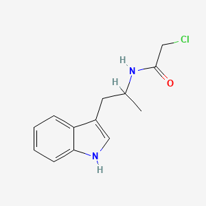 2-chloro-N-[1-(1H-indol-3-yl)propan-2-yl]acetamide