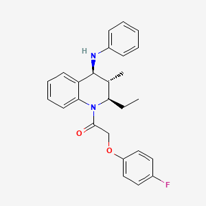 1-[(2R,3S,4S)-2-ethyl-3-methyl-4-(phenylamino)-3,4-dihydroquinolin-1(2H)-yl]-2-(4-fluorophenoxy)ethanone