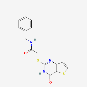 N-(4-methylbenzyl)-2-[(4-oxo-3,4-dihydrothieno[3,2-d]pyrimidin-2-yl)sulfanyl]acetamide