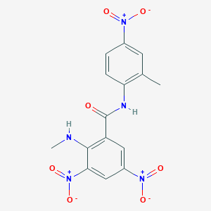 2-(methylamino)-N-(2-methyl-4-nitrophenyl)-3,5-dinitrobenzamide