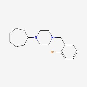 1-[(2-Bromophenyl)methyl]-4-cycloheptylpiperazine