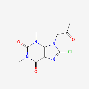 8-Chloro-1,3-dimethyl-9-(2-oxopropyl)purine-2,6-dione