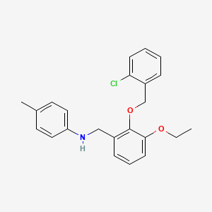 N-{2-[(2-chlorobenzyl)oxy]-3-ethoxybenzyl}-4-methylaniline