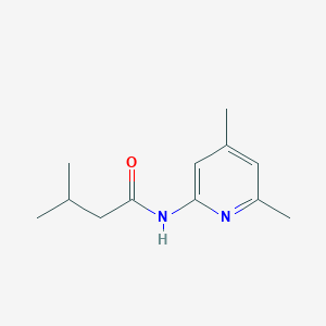 molecular formula C12H18N2O B15154132 N-(4,6-dimethylpyridin-2-yl)-3-methylbutanamide 