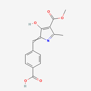 4-[(3-Hydroxy-4-methoxycarbonyl-5-methylpyrrol-2-ylidene)methyl]benzoic acid