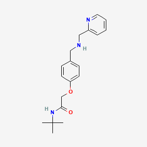 N-tert-butyl-2-(4-{[(pyridin-2-ylmethyl)amino]methyl}phenoxy)acetamide