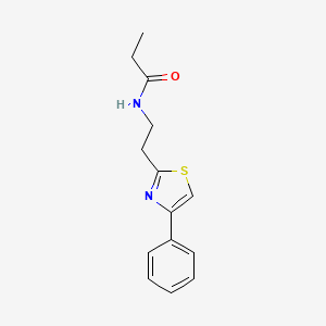 N-[2-(4-phenyl-1,3-thiazol-2-yl)ethyl]propanamide