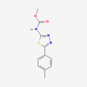 molecular formula C11H11N3O2S B15154846 Methyl [5-(4-methylphenyl)-1,3,4-thiadiazol-2-yl]carbamate 