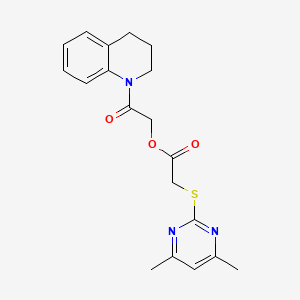 2-(3,4-dihydroquinolin-1(2H)-yl)-2-oxoethyl [(4,6-dimethylpyrimidin-2-yl)sulfanyl]acetate