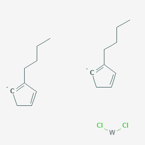 molecular formula C18H26Cl2W-2 B1515490 Bis(butylcyclopentadienyl)tungstendichloride CAS No. 87695-18-9