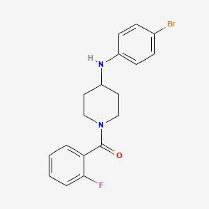 {4-[(4-Bromophenyl)amino]piperidin-1-yl}(2-fluorophenyl)methanone