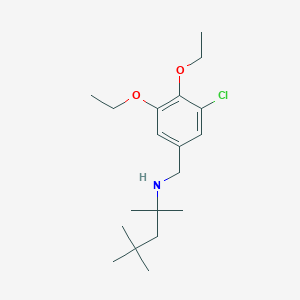 N-(3-chloro-4,5-diethoxybenzyl)-2,4,4-trimethylpentan-2-amine