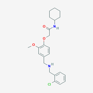 2-(4-{[(2-chlorobenzyl)amino]methyl}-2-methoxyphenoxy)-N-cyclohexylacetamide