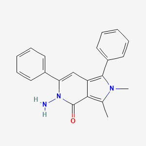 molecular formula C21H19N3O B15155013 5-amino-2,3-dimethyl-1,6-diphenyl-2,5-dihydro-4H-pyrrolo[3,4-c]pyridin-4-one 