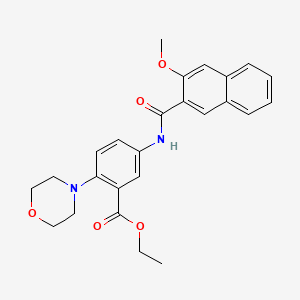 Ethyl 5-{[(3-methoxynaphthalen-2-yl)carbonyl]amino}-2-(morpholin-4-yl)benzoate