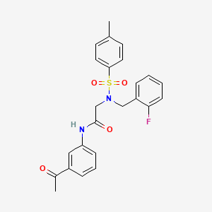 N-(3-acetylphenyl)-N~2~-(2-fluorobenzyl)-N~2~-[(4-methylphenyl)sulfonyl]glycinamide