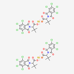 3,3-dimethyl-2-(4,5,6,7-tetrachloro-1,3-dioxoisoindol-2-yl)butanoate;rhodium(2+)