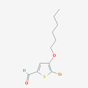 5-Bromo-4-(hexyloxy)thiophene-2-carbaldehyde