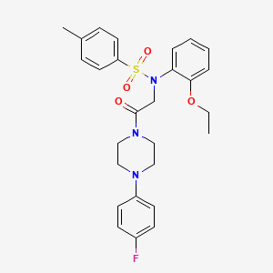 N-(2-ethoxyphenyl)-N-{2-[4-(4-fluorophenyl)piperazin-1-yl]-2-oxoethyl}-4-methylbenzenesulfonamide