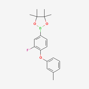 2-(3-Fluoro-4-(m-tolyloxy)phenyl)-4,4,5,5-tetramethyl-1,3,2-dioxaborolane