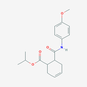 Propan-2-yl 6-[(4-methoxyphenyl)carbamoyl]cyclohex-3-ene-1-carboxylate