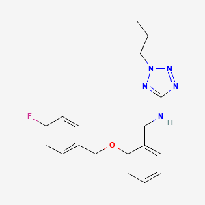 N-{2-[(4-fluorobenzyl)oxy]benzyl}-2-propyl-2H-tetrazol-5-amine