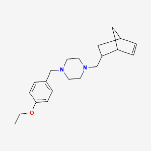 1-(Bicyclo[2.2.1]hept-5-en-2-ylmethyl)-4-(4-ethoxybenzyl)piperazine