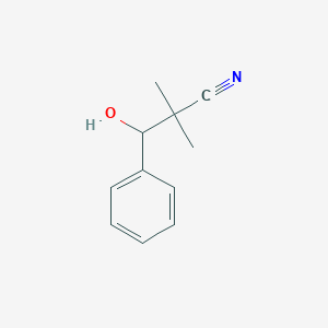 3-Hydroxy-2,2-dimethyl-3-phenylpropanenitrile