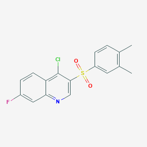 4-Chloro-3-[(3,4-dimethylphenyl)sulfonyl]-7-fluoroquinoline