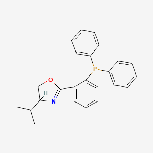 Diphenyl-[2-(4-propan-2-yl-4,5-dihydro-1,3-oxazol-2-yl)phenyl]phosphane