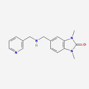 1,3-dimethyl-5-{[(pyridin-3-ylmethyl)amino]methyl}-1,3-dihydro-2H-benzimidazol-2-one