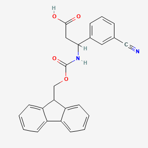 3-(3-Cyanophenyl)-3-{[(9H-fluoren-9-ylmethoxy)carbonyl]amino}propanoic acid