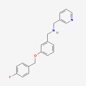 1-{3-[(4-fluorobenzyl)oxy]phenyl}-N-(pyridin-3-ylmethyl)methanamine