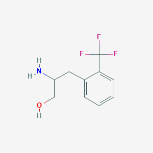 2-Amino-3-[2-(trifluoromethyl)phenyl]propan-1-ol