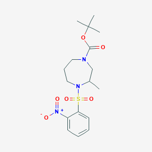 Tert-butyl 3-methyl-4-(2-nitrobenzenesulfonyl)-1,4-diazepane-1-carboxylate