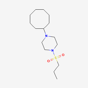 1-Cyclooctyl-4-(propylsulfonyl)piperazine