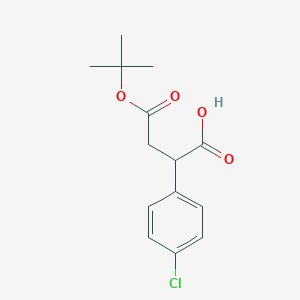 4-(tert-Butoxy)-2-(4-chlorophenyl)-4-oxobutanoic acid