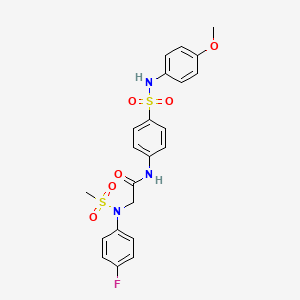 N~2~-(4-fluorophenyl)-N-{4-[(4-methoxyphenyl)sulfamoyl]phenyl}-N~2~-(methylsulfonyl)glycinamide