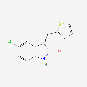 5-chloro-3-(thiophen-2-ylmethylidene)-1H-indol-2-one