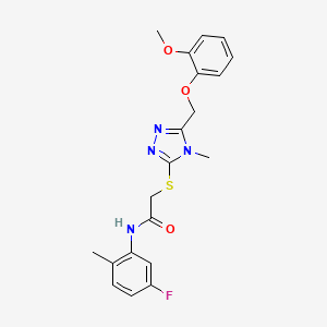 N-(5-fluoro-2-methylphenyl)-2-({5-[(2-methoxyphenoxy)methyl]-4-methyl-4H-1,2,4-triazol-3-yl}sulfanyl)acetamide