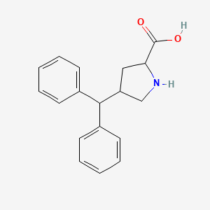 molecular formula C18H19NO2 B15155818 4-(Diphenylmethyl)pyrrolidine-2-carboxylic acid 