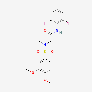 N-(2,6-difluorophenyl)-N~2~-[(3,4-dimethoxyphenyl)sulfonyl]-N~2~-methylglycinamide