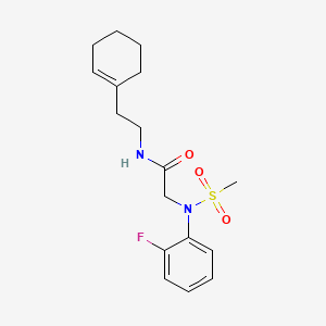 N-[2-(cyclohex-1-en-1-yl)ethyl]-N~2~-(2-fluorophenyl)-N~2~-(methylsulfonyl)glycinamide