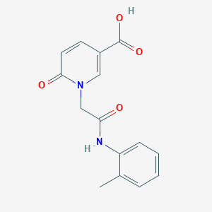 1-{2-[(2-Methylphenyl)amino]-2-oxoethyl}-6-oxo-1,6-dihydropyridine-3-carboxylic acid