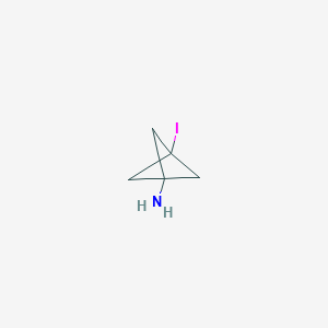 molecular formula C5H8IN B15155888 3-Iodobicyclo[1.1.1]pentan-1-amine 