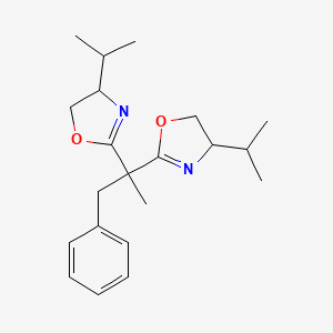 4-Isopropyl-2-[2-(4-isopropyl-4,5-dihydro-1,3-oxazol-2-yl)-1-phenylpropan-2-yl]-4,5-dihydro-1,3-oxazole