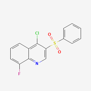 4-Chloro-8-fluoro-3-(phenylsulfonyl)quinoline