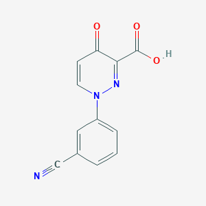 1-(3-Cyanophenyl)-4-oxo-1,4-dihydropyridazine-3-carboxylic acid