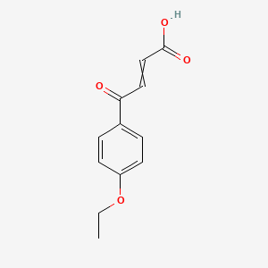 molecular formula C12H12O4 B15156718 3-(p-Ethoxybenzoyl) acrylic acid 