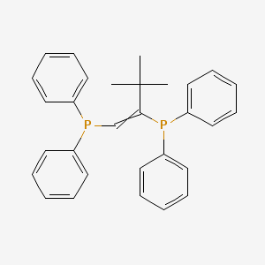 molecular formula C30H30P2 B15156822 (Z)-1,2-Bis(diphenylphosphino)-3,3-dimethyl-1-butene 